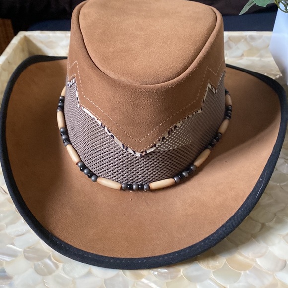 MEN'S HEAD'N HOME SIROCCO LEATHER HAT - Picture 6 of 12